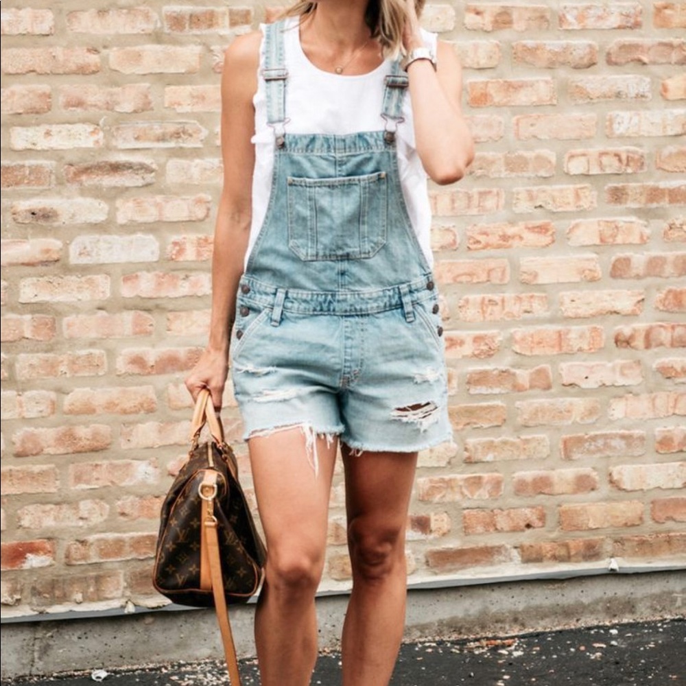 Abercrombie & Fitch Jean shortall overalls